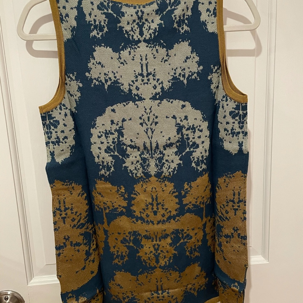Marla Wynn Gold Teal Shell NWT - Picture 7 of 7